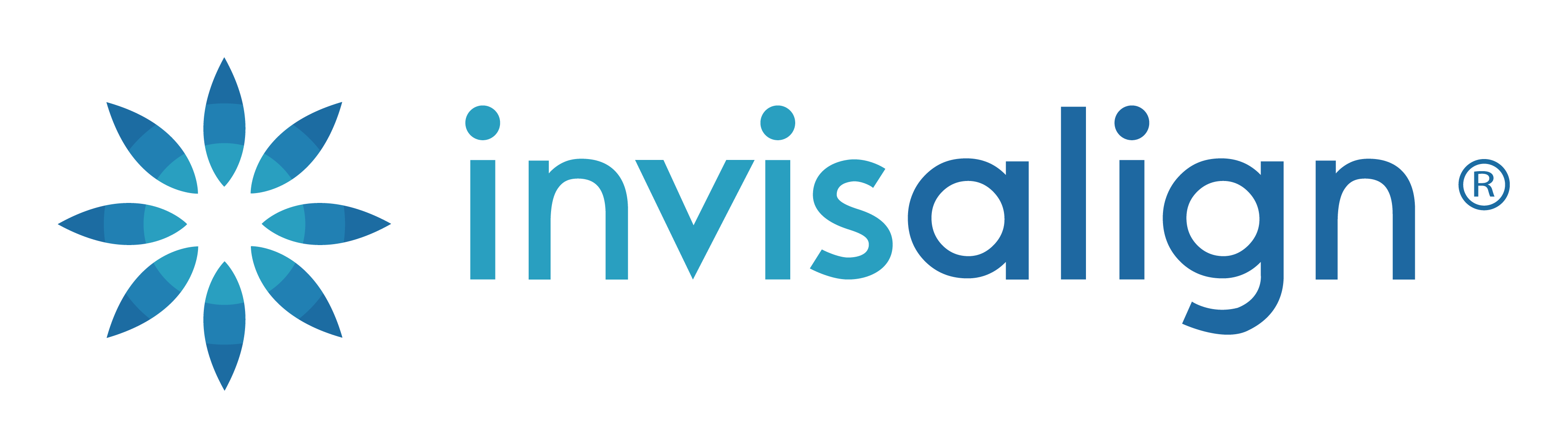Invisalign logo on the display of the website